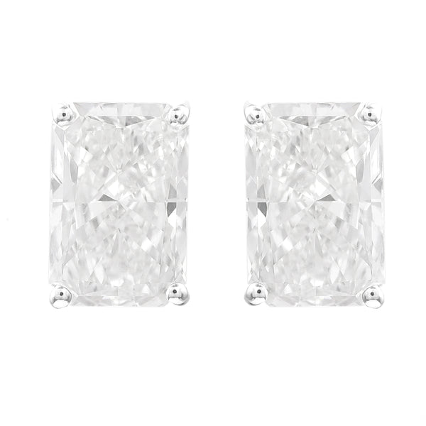 4.03 Carats Lab Grown Diamond 14K Gold Earrings