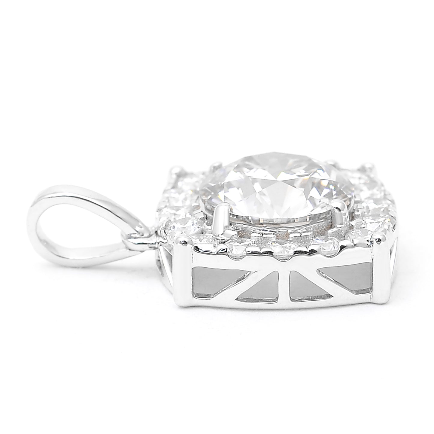 2.17 Carats Lab Grown Diamond 14K Gold Pendant