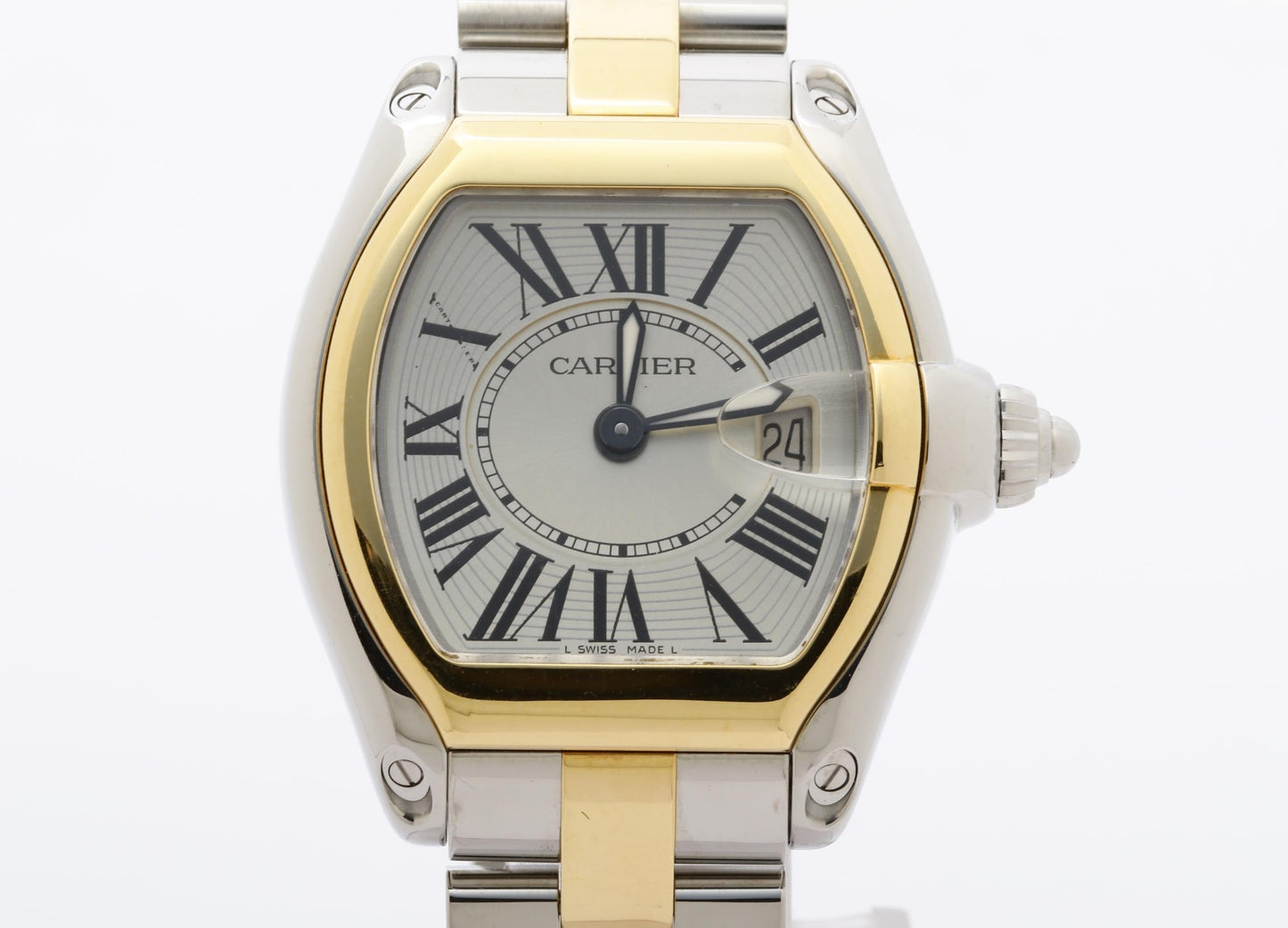Cartier - W62026Y4 - Roadster SM Date Silver SS/YG