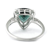 2.57 Ct Triangle Mixed Cut Natural Tourmaline 950 Platinum Ring