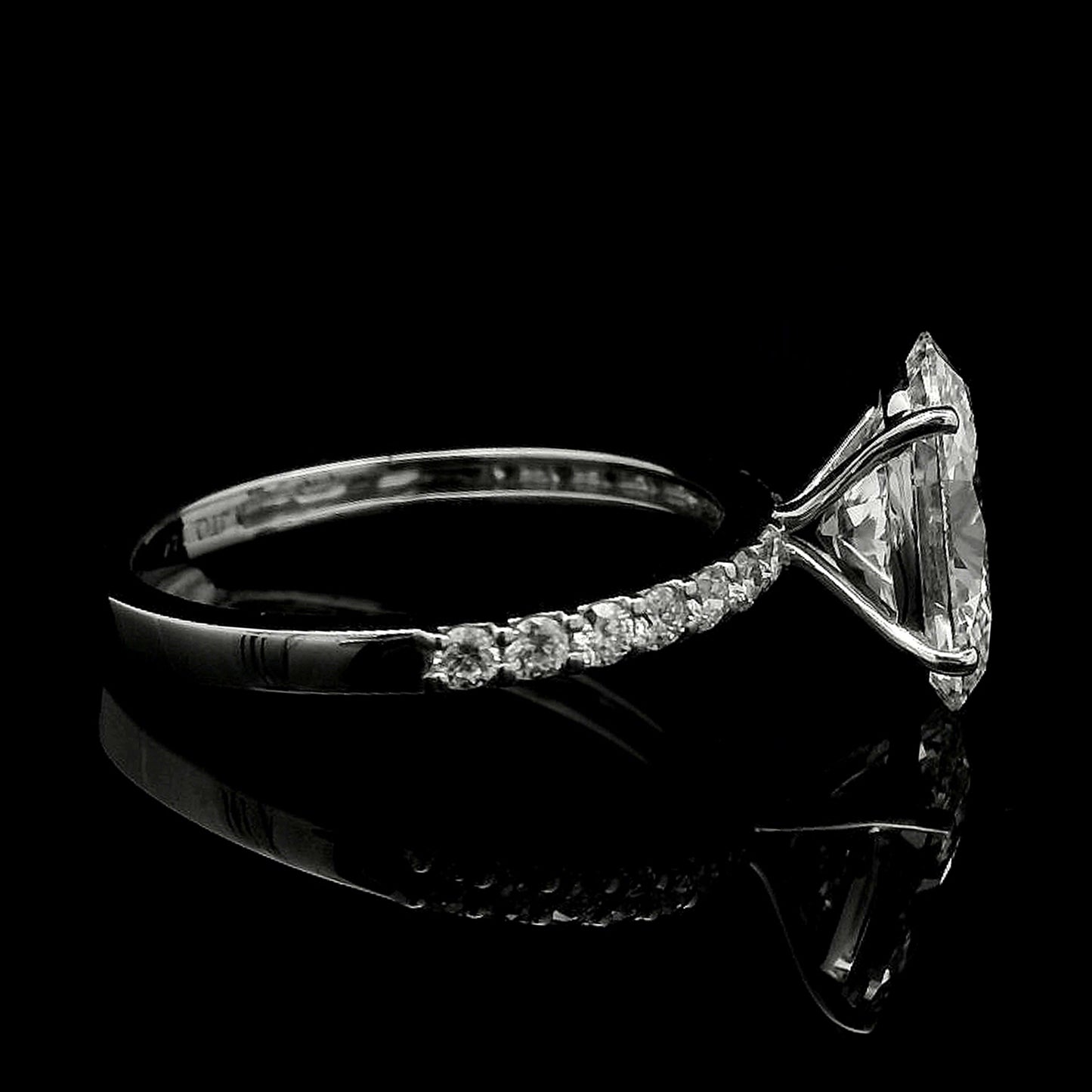 2.84 Carats Lab Grown Diamond 14K Gold Ring