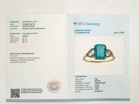 2.14 Ct Octagon Step Cut Natural Emerald 14K Gold Ring