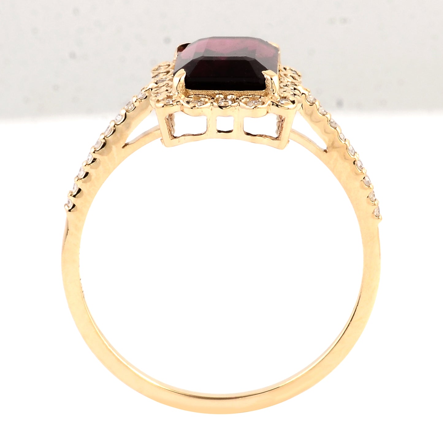 2.26 Ct Emerald Cut Natural Tourmaline 14K Gold Ring