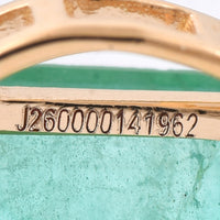 2.52 Ct Octagon Step Cut Natural Emerald 14K Gold Pendant