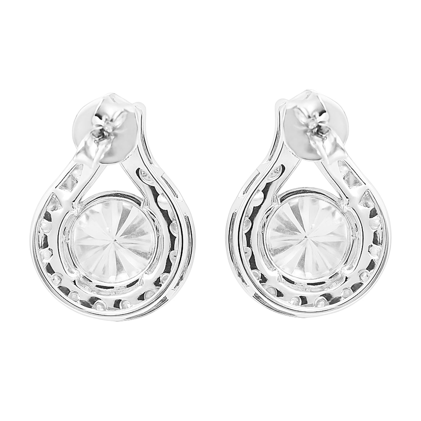 4.16 Carats Lab Grown Diamond 14K Gold Earrings