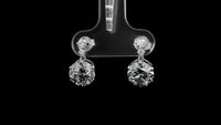 3.28 Carats Lab Grown Diamond 14K Gold Earrings
