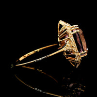 6.08 Ct Cushion Kunzite 14K Gold Ring