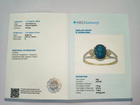 2.04 Ct Oval Natural Sapphire 14K Gold Ring