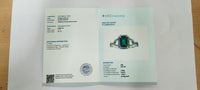 1.52 Ct Octagon Step Cut Natural Emerald 14K Gold Ring