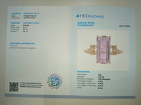 4.51 Ct Octagon Step Cut Natural Kunzite 14K Gold Ring