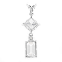3.60 Carats Lab Grown Diamond 14K Gold Pendant