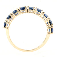 1.40 Ct Round Sapphire 14K Gold Ring