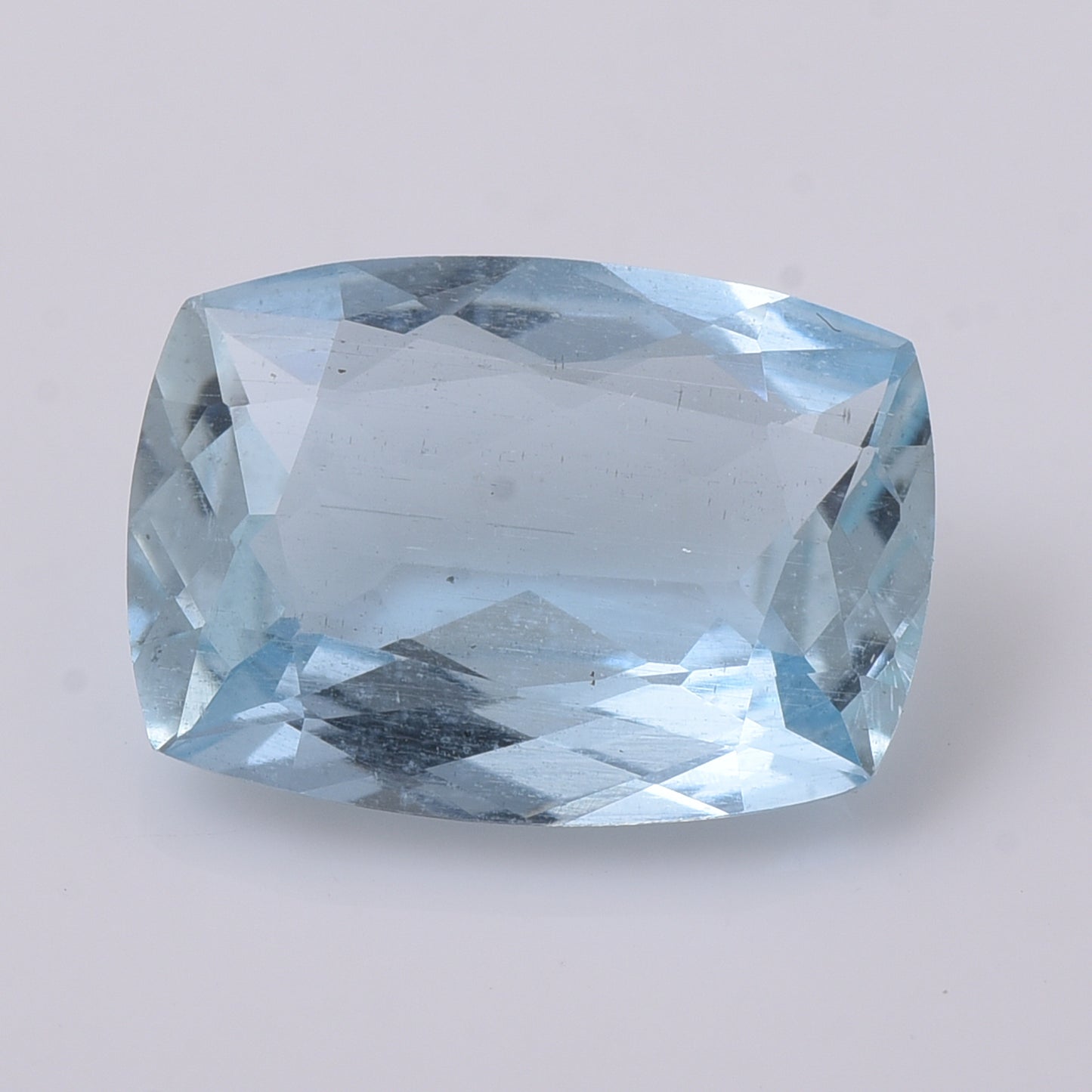 3.46 Natural Beryl Aquamarine Rectangular Cushion Mixed Cut Gemstone