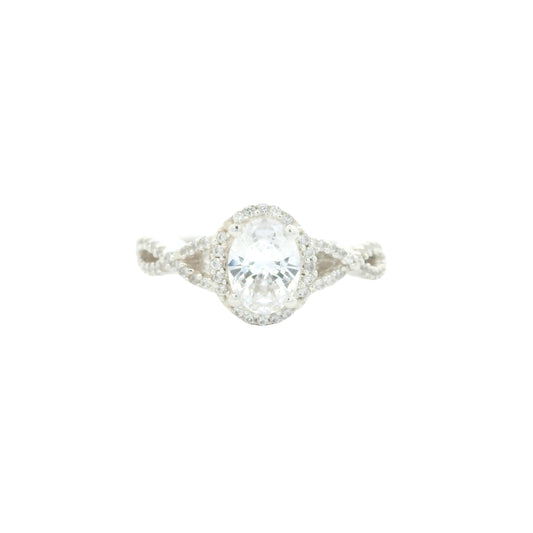 6.21 Ct Cubic Zirconia 925 Sterling Silver Ring