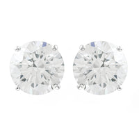4.09 Carats Lab Grown Diamond 14K Gold Earrings