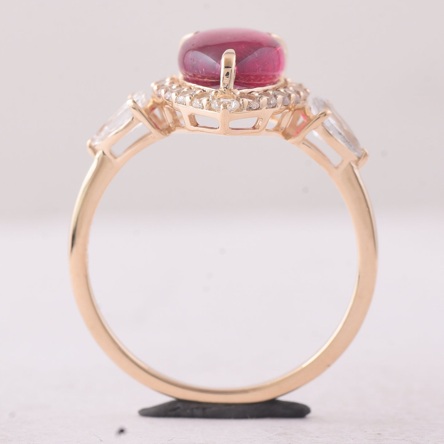 3.05 Ct Pear Tourmaline 9K Gold Ring