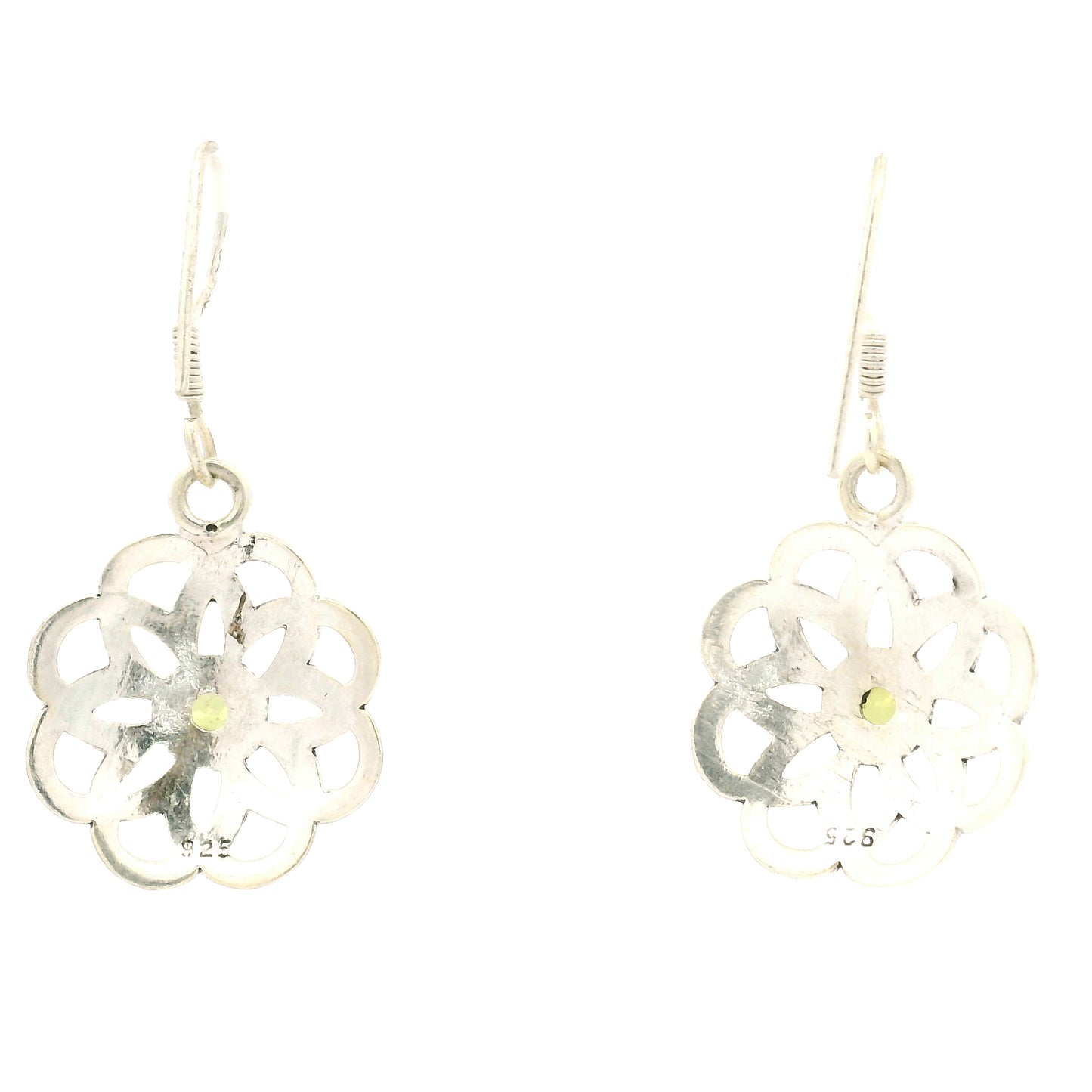 2.84 Ct Peridot 925 Sterling Silver Earrings