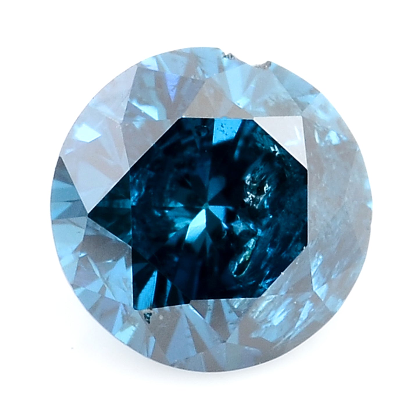 0.44 Blue Diamond Round Loose Gemstone