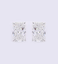 3.71 Carats Lab Grown Diamond 14K Gold Earrings