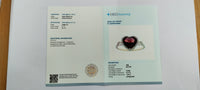 1.92 Ct Heart Mixed Cut Natural Garnet 14K Gold Ring