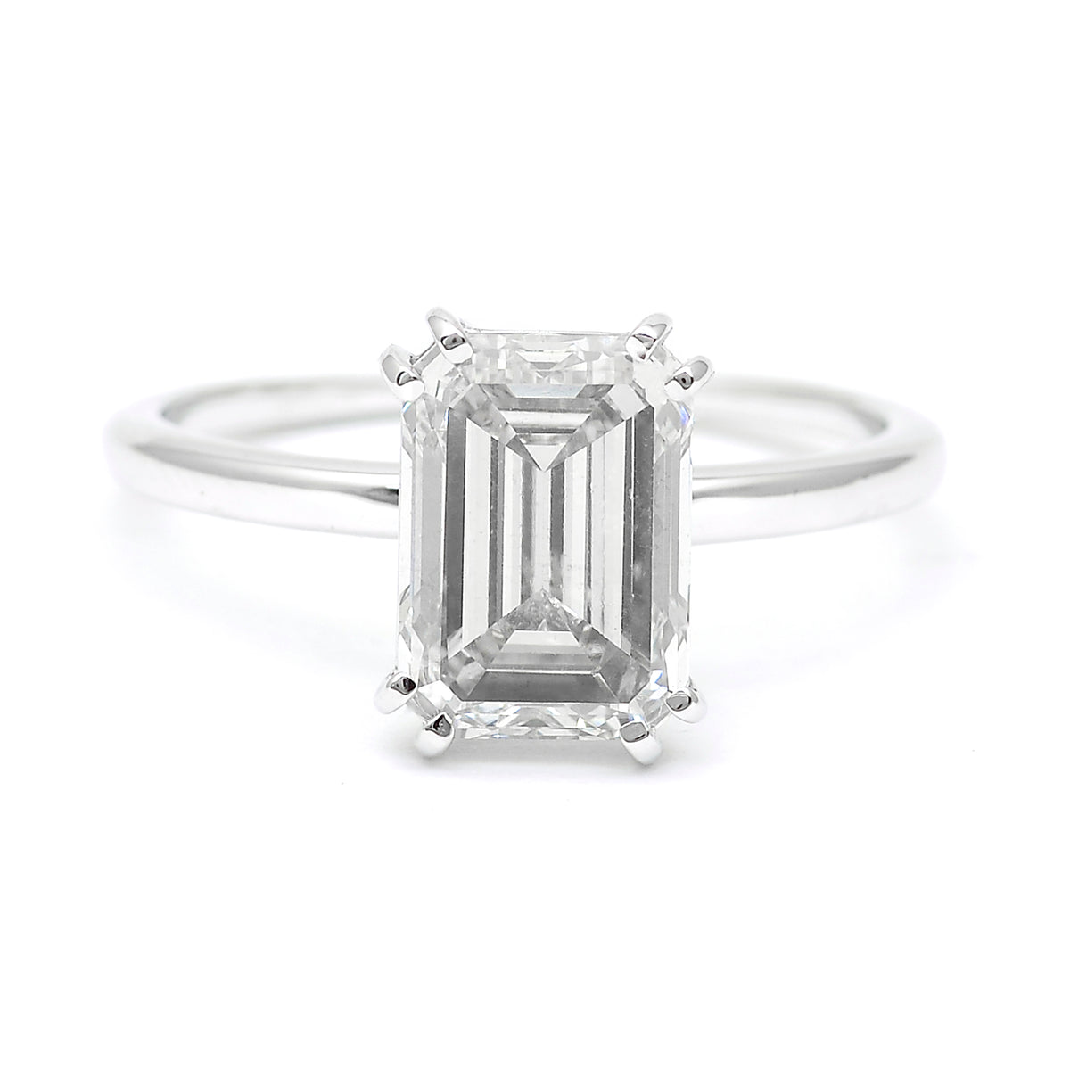 3.05 Carats Lab Grown Diamond 14K Gold Ring