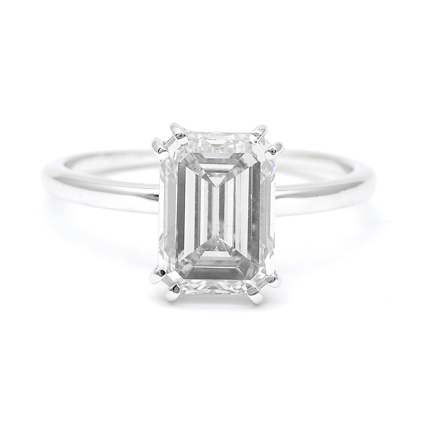 3.05 Carats Lab Grown Diamond 14K Gold Ring