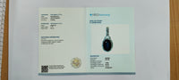 2.91 Ct Oval Mixed Cut Natural Sapphire 14K Gold Pendant