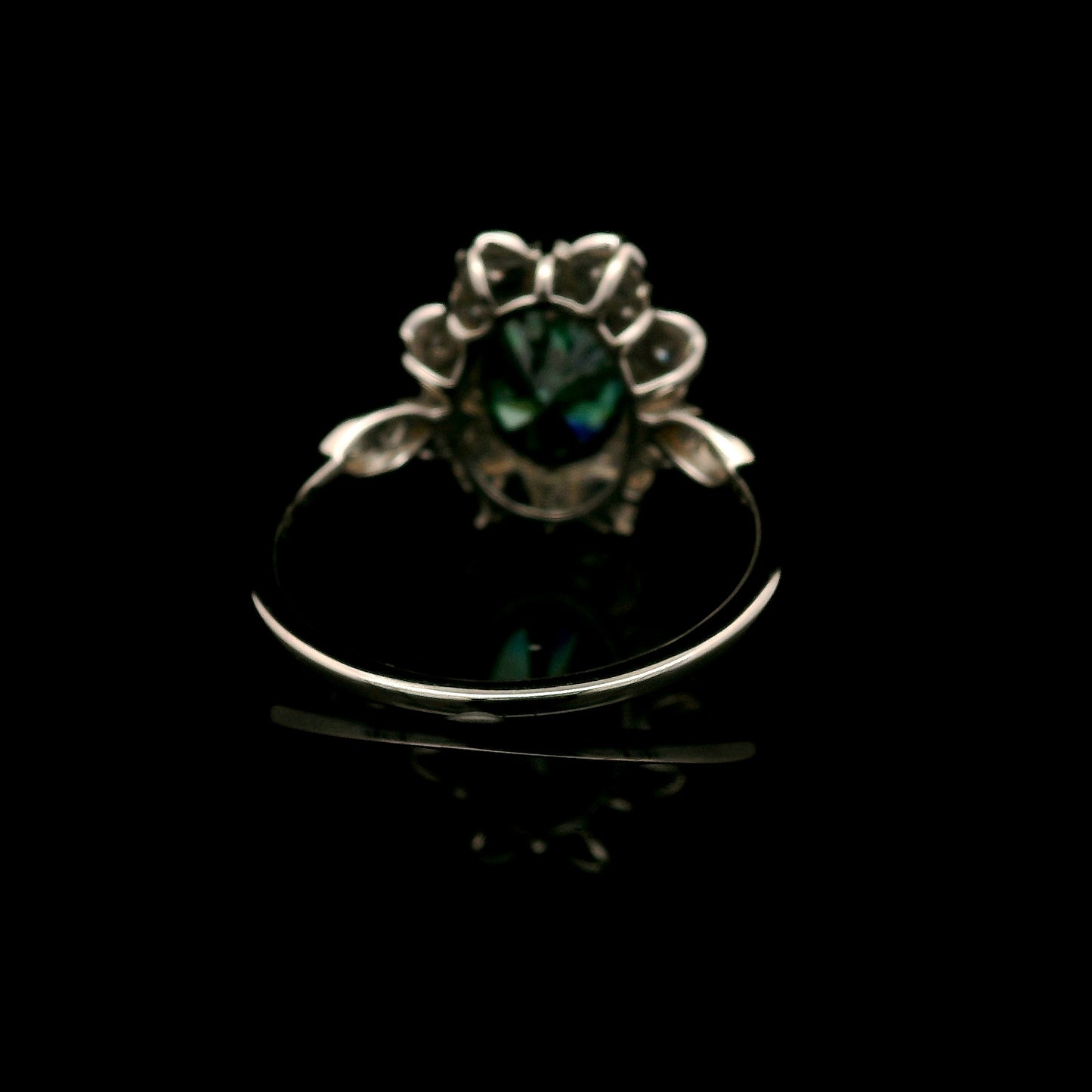 2.12 Carats Green Lab Grown Diamond 14K Gold Ring