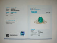 2.00 Ct Octagon Step Cut Natural Emerald 14K Gold Ring