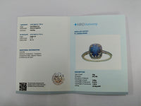 2.07 Ct Oval Mixed Cut Natural Sapphire 14K Gold Ring