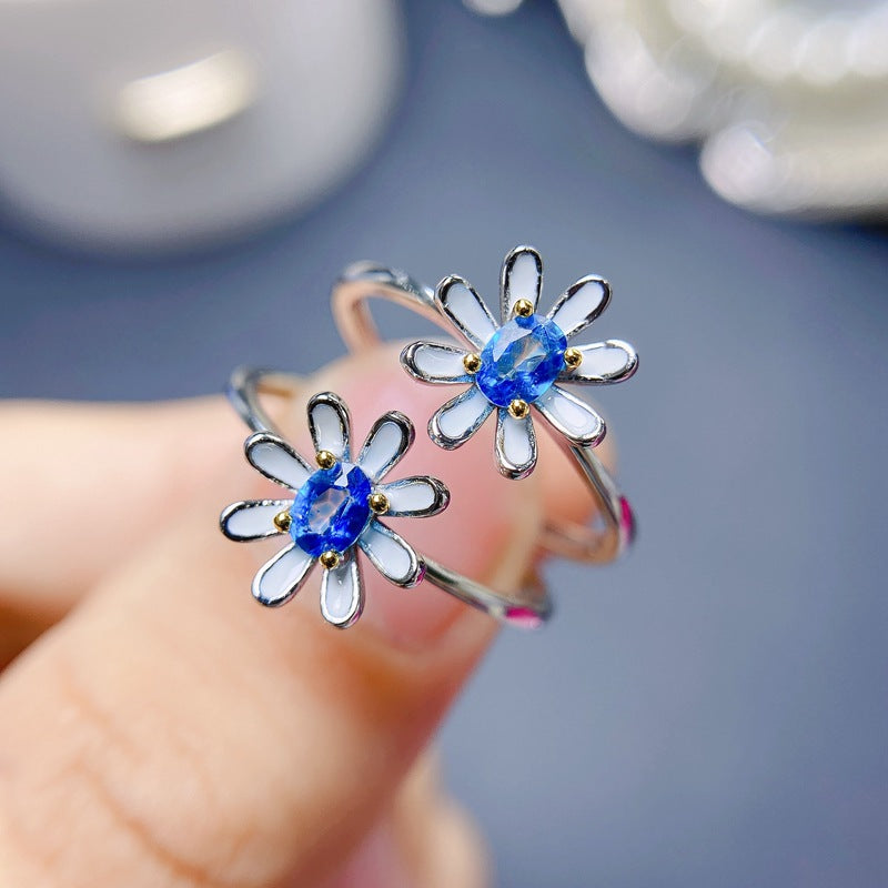 Blue Topaz 925 Sterling Silver Ring