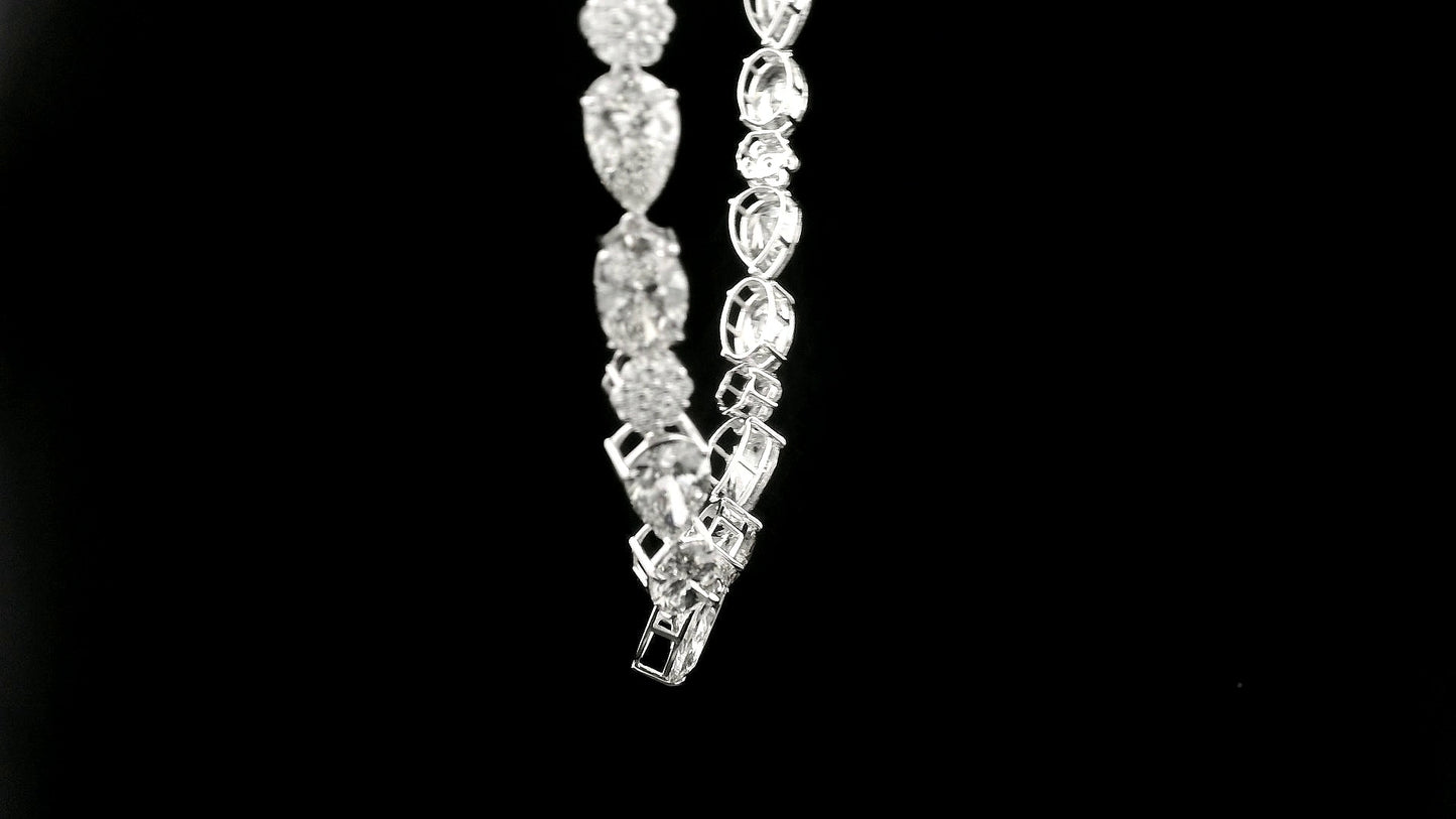 47.63 Carats Lab Grown Diamond 14K Gold Necklace