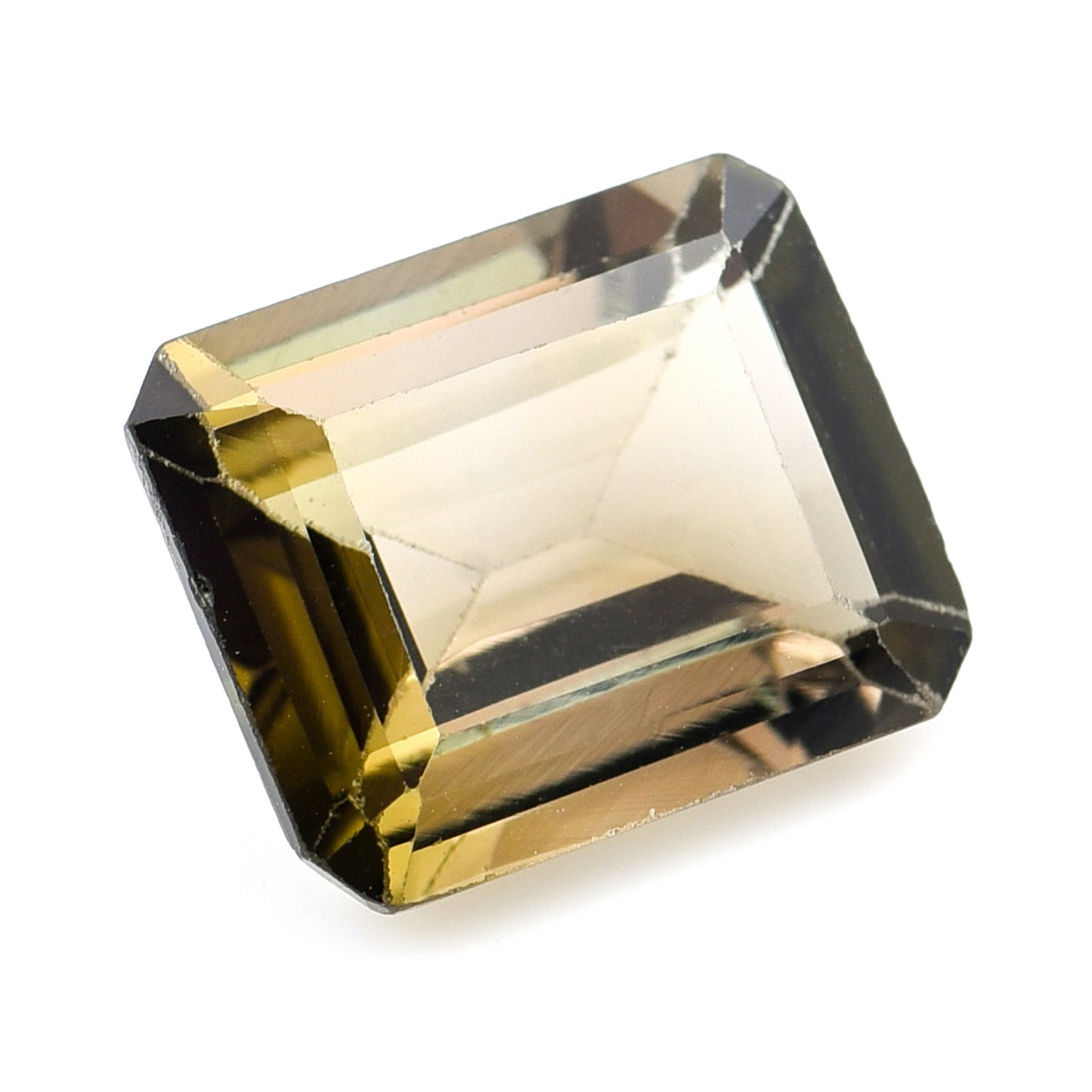 4.13 Natural Tourmaline Verdelite Emerald Cut Gemstone