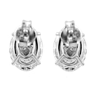 3.85 Carats Lab Grown Diamond 14K Gold Earrings