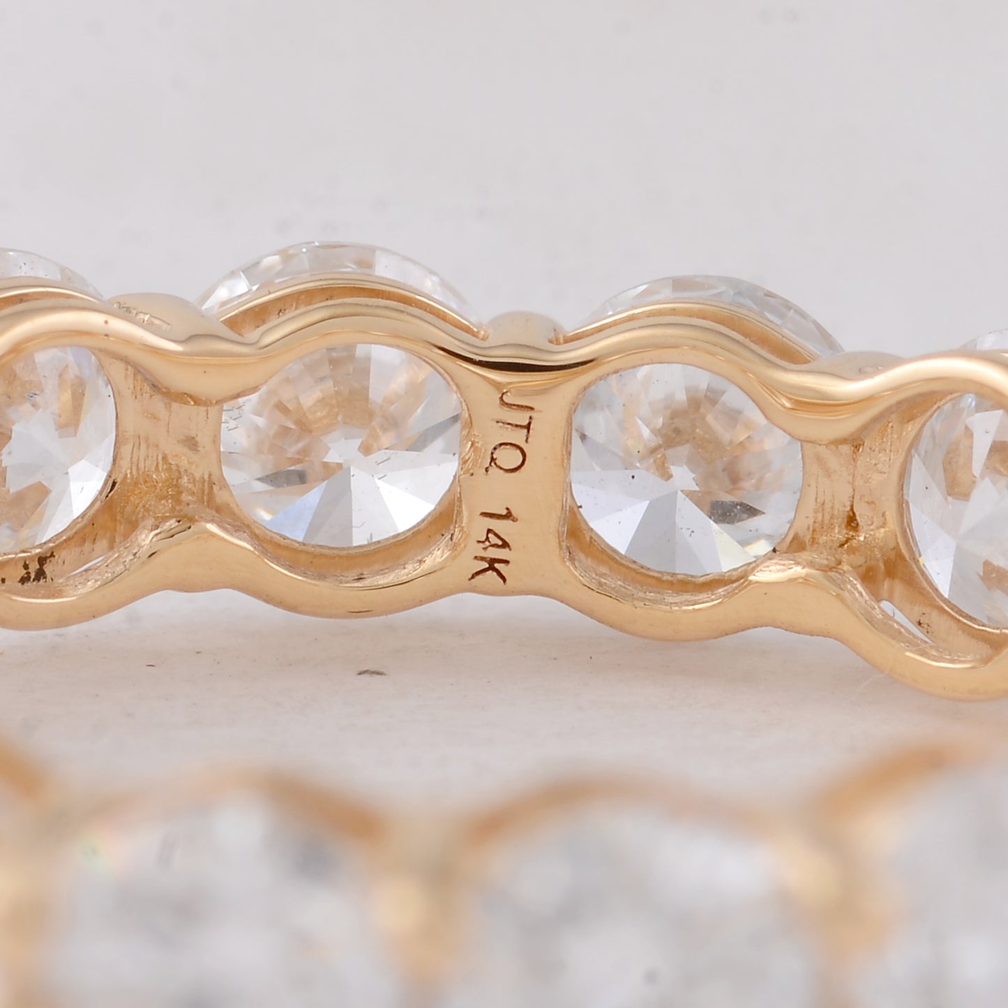 4.23 Carats Lab Grown Diamond 14K Gold Ring