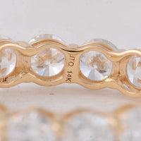 4.23 Carats Lab Grown Diamond 14K Gold Ring
