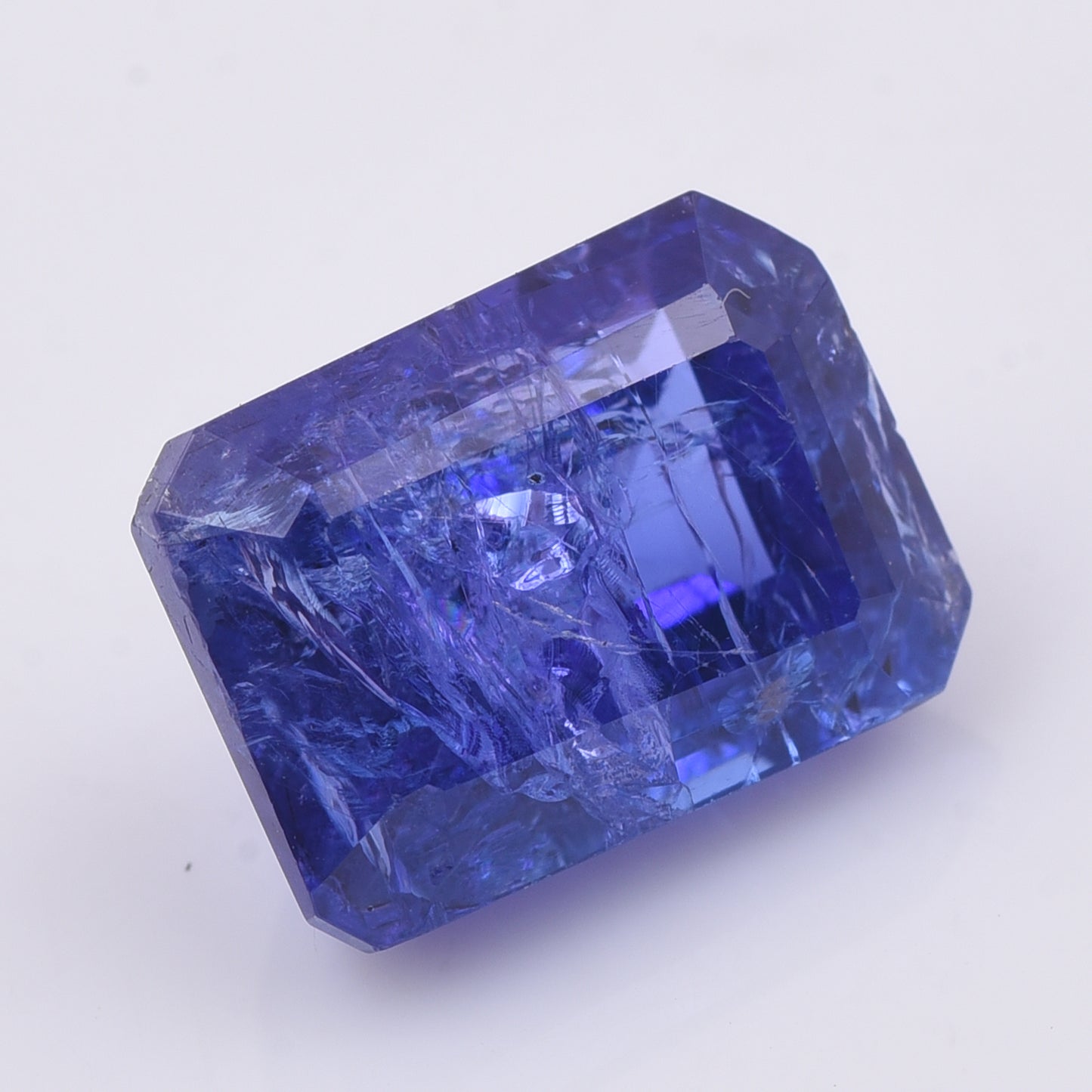 6.85 Natural Zoisite Tanzanite Emerald Cut Gemstone