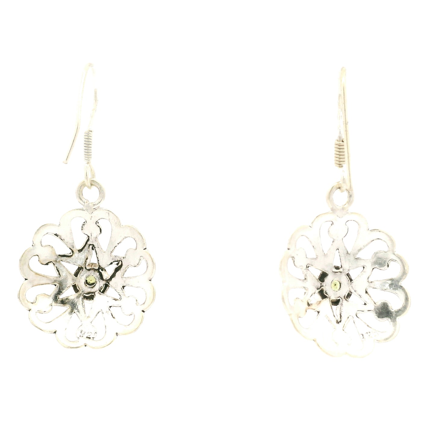 2.99 Ct Peridot 925 Sterling Silver Earrings