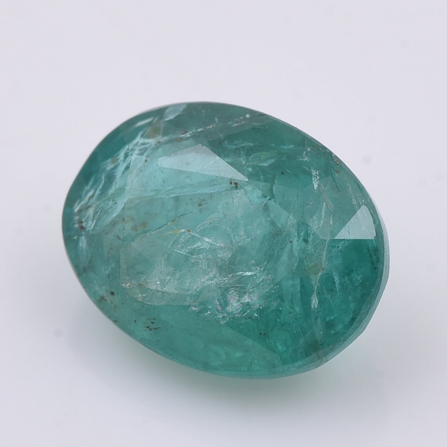 1.8 Natural Beryl Emerald Oval Mixed Cut Gemstone