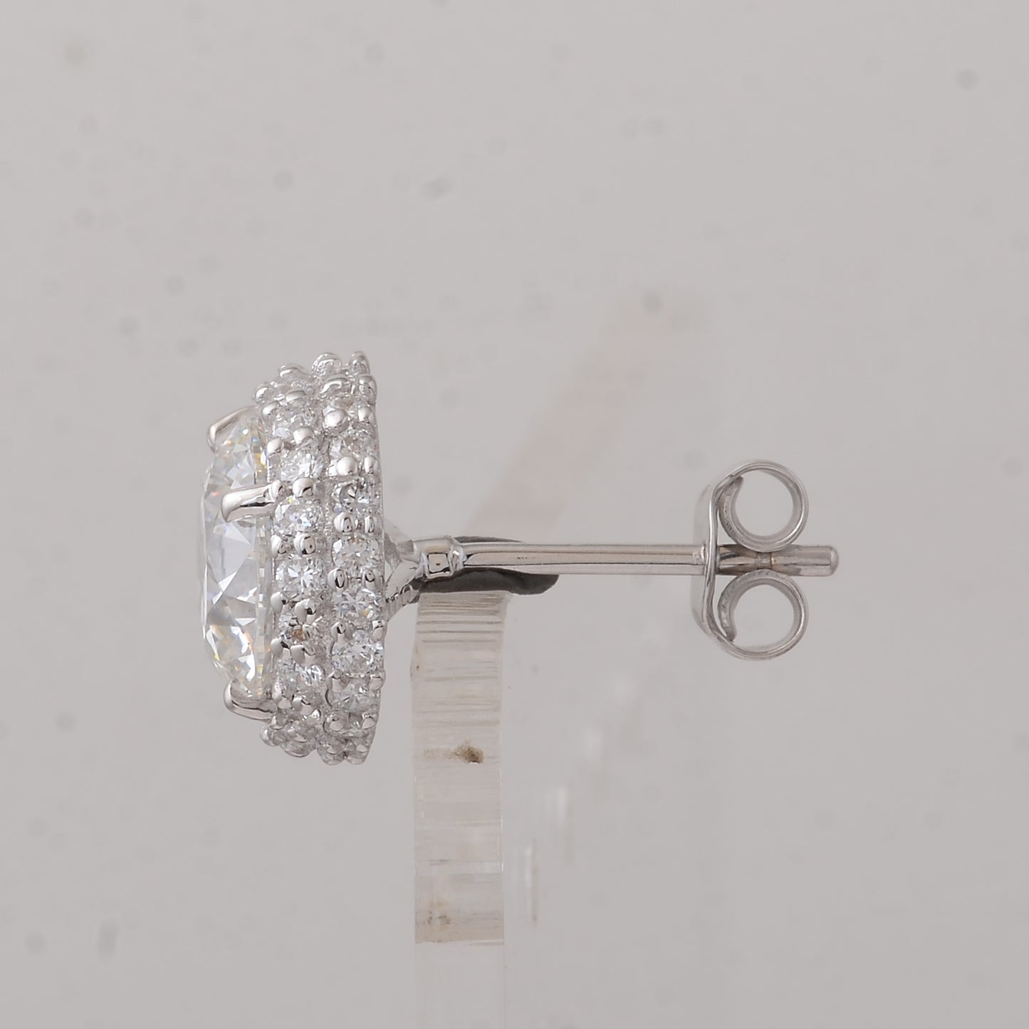 4.67 Carats Lab Grown Diamond 14K Gold Earrings