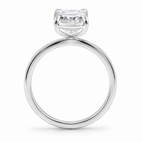 2.78 Ct Octagon Lab Grown Diamond 950 Platinum Ring