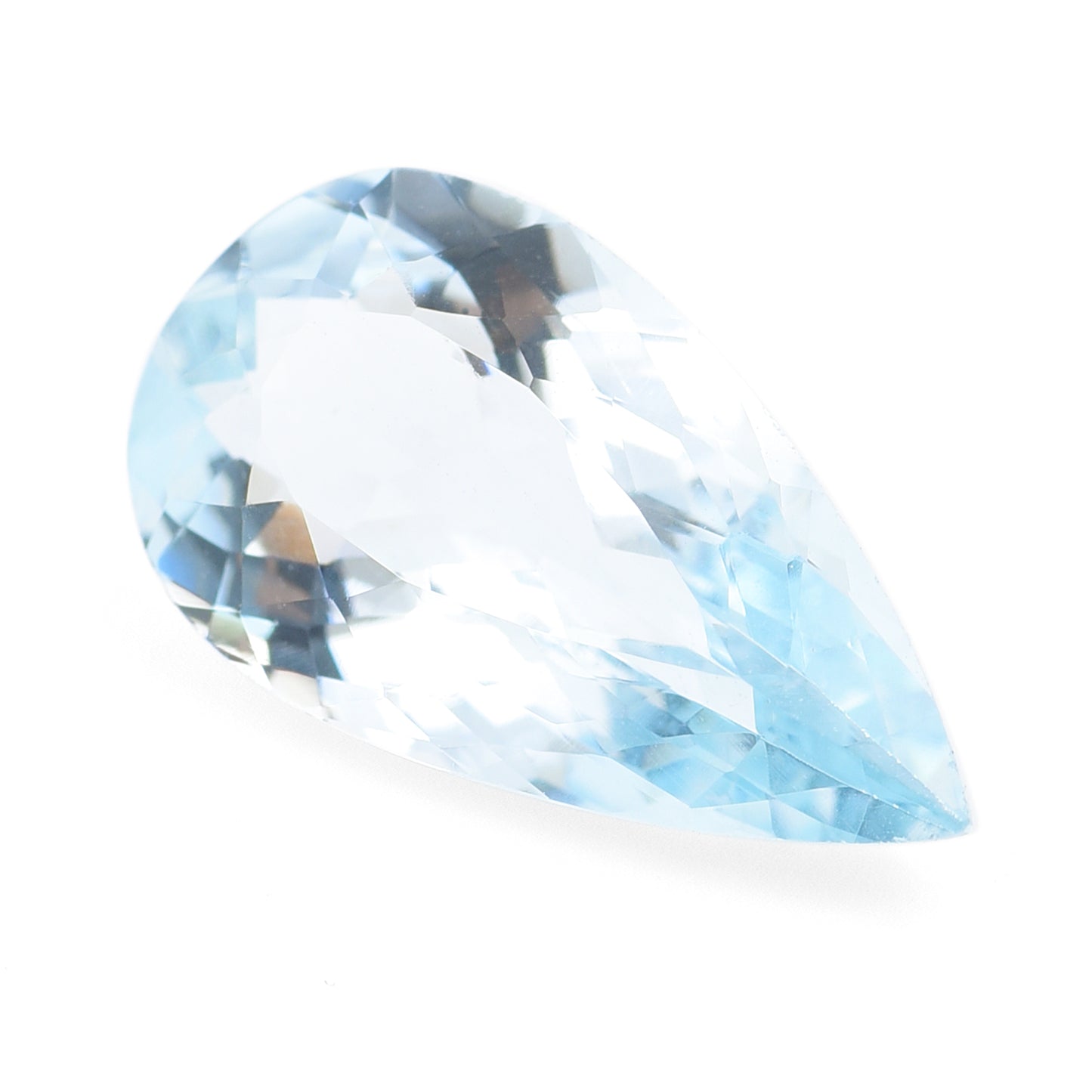 4.51 Natural Beryl Aquamarine Pear Mixed Cut Gemstone