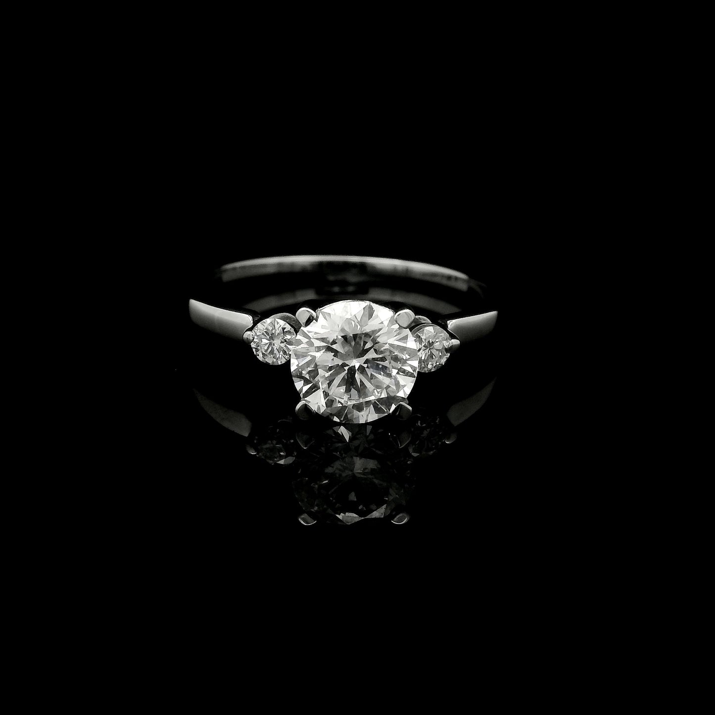 1.22 Ct Round Lab Grown Diamond 14K Gold Ring