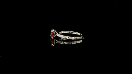 1.41 Carats Pink Lab Grown Diamond 14K Gold Ring