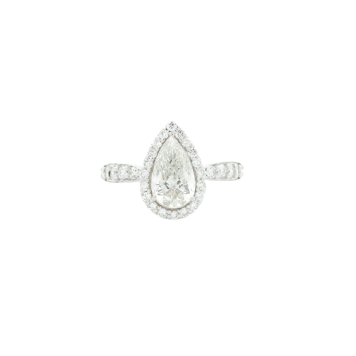 1.56 Carats Lab Grown Diamond 14K Gold Ring
