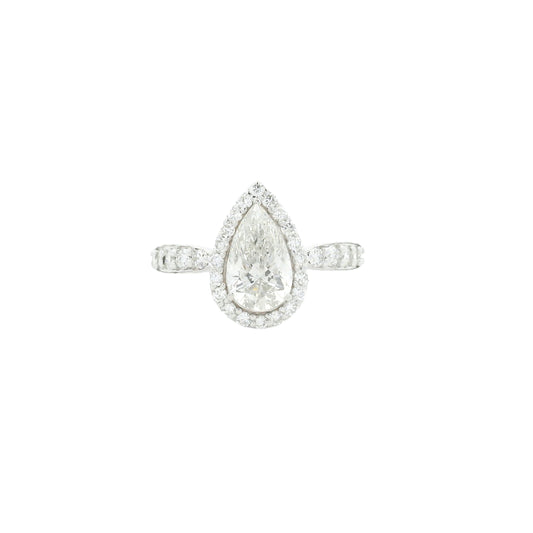 1.56 Carats Lab Grown Diamond 14K Gold Ring