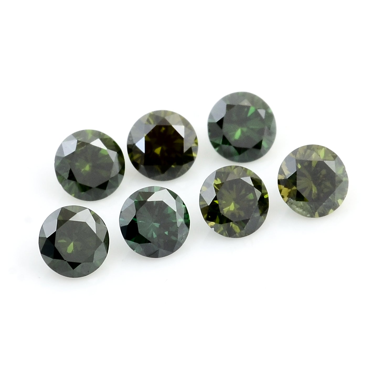 0.73 Green Diamond Round Loose Gemstone