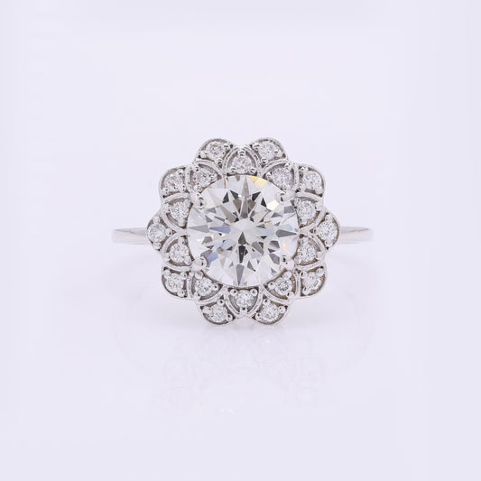 2.34 Carats Lab Grown Diamond 14K Gold Ring
