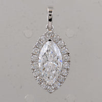 2.51 Carats Lab Grown Diamond 14K Gold Pendant