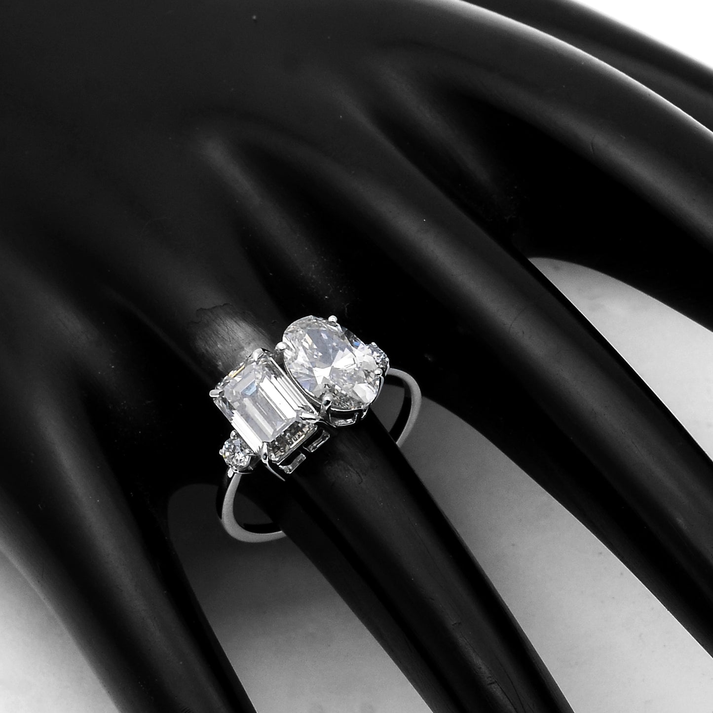 3.56 Carats Lab Grown Diamond 14K Gold Ring